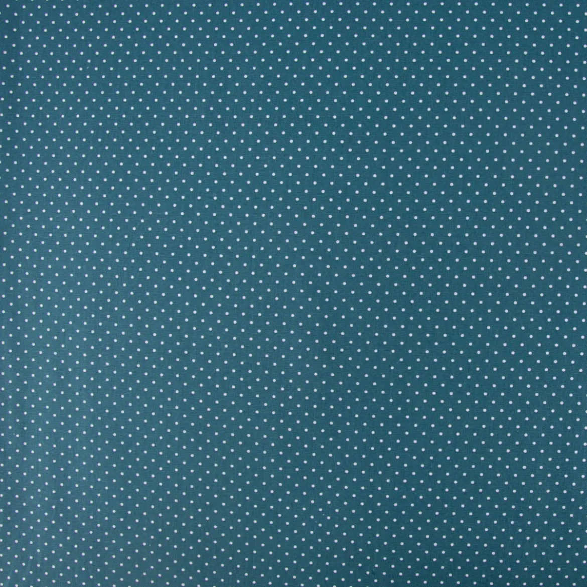 Baumwollstoff Punkte mini Ø 1mm petrol weiß 1,40m Breite