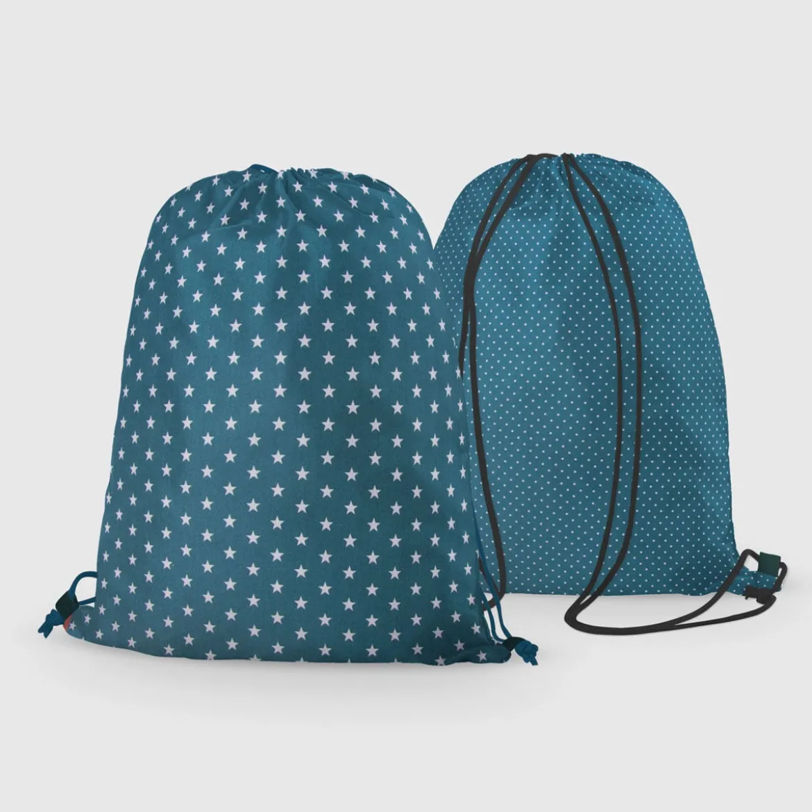 Baumwollstoff Punkte mini Ø 1mm petrol weiß 1,40m Breite
