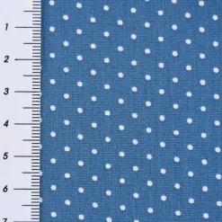 Baumwollstoff Punkte mini Ø 1mm jeansblau weiß 1,40m Breite