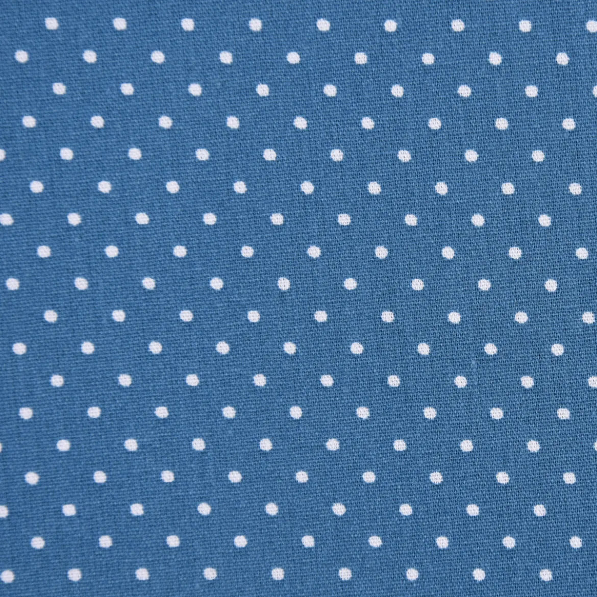 Baumwollstoff Punkte mini Ø 1mm jeansblau weiß 1,40m Breite