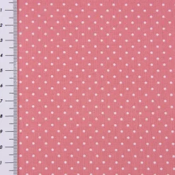 Baumwollstoff Punkte Mini Ø 1mm altrosa weiß 1,40m Breite