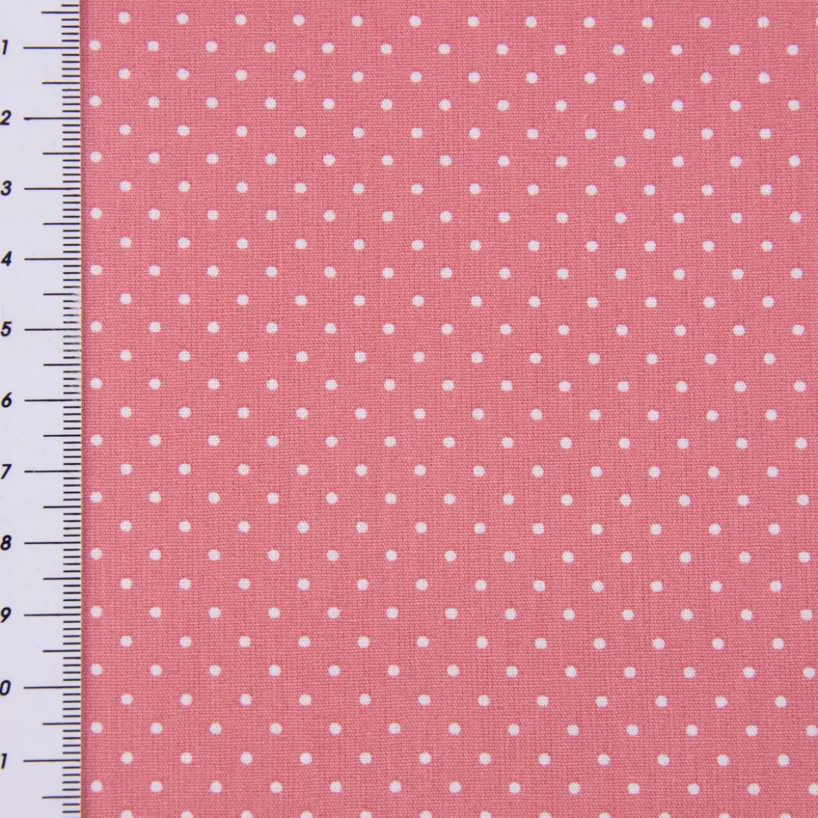 Baumwollstoff Punkte Mini Ø 1mm altrosa weiß 1,40m Breite