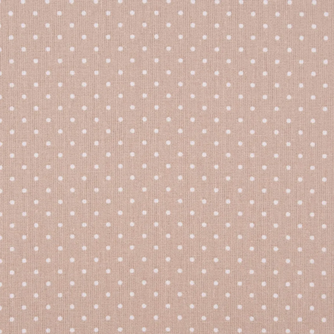 Baumwollstoff Punkte mini Ø 1mm beige weiß 1,40m Breite