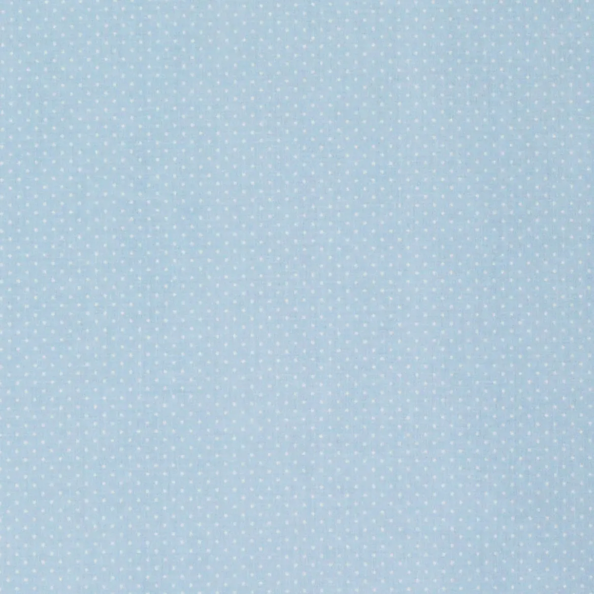 Baumwollstoff Punkte mini Ø 1mm babyblau weiß