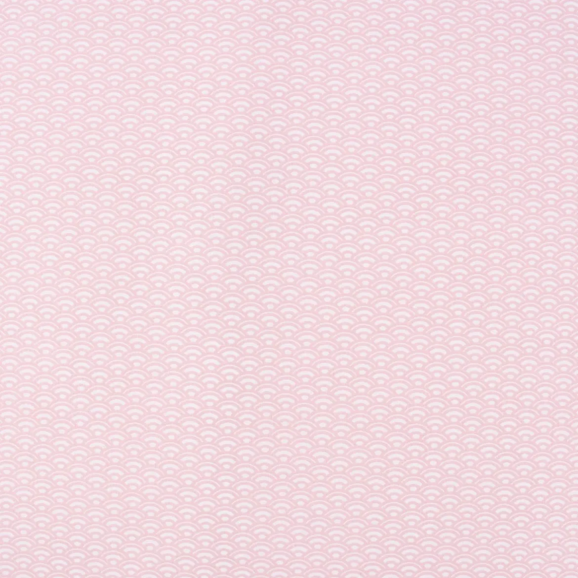 Baumwollstoff SAIJO Wellen Bögen grafisch weiß rosa 1,5m Breite