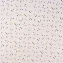 Baumwollstoff SINS Mond Sterne Blümchen beige grau mint rosa ocker 1,50m Breite