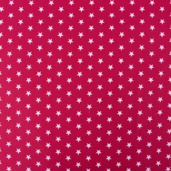 Baumwollstoff Sterne ca. 1x1cm cerise pink weiß 1,40m Breite