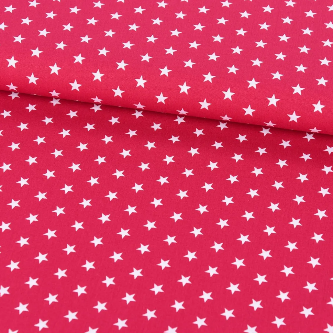 Baumwollstoff Sterne ca. 1x1cm cerise pink weiß 1,40m Breite