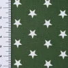 Baumwollstoff Sterne ca. 1x1cm dunkelgrün weiß 1,40m Breite
