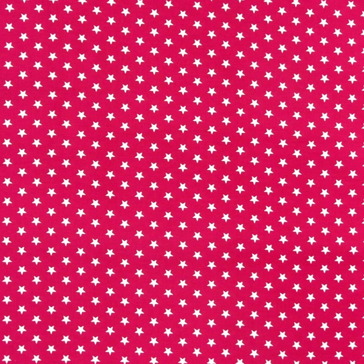 Baumwollstoff Sterne ca. 1x1cm fuchsia weiß