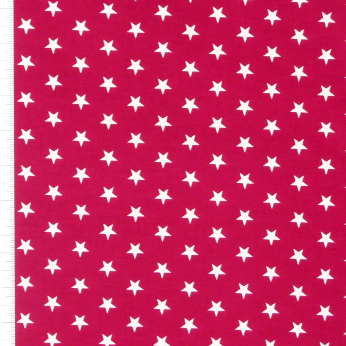 Baumwollstoff Sterne ca. 1x1cm fuchsia weiß