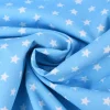 Baumwollstoff Sterne ca. 1x1cm hellblau weiß