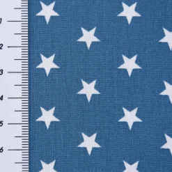 Baumwollstoff Sterne ca. 1x1cm jeansblau weiß 1,40m Breite