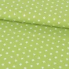 Baumwollstoff Sterne ca. 1x1cm lime grün weiß 1,40m Breite
