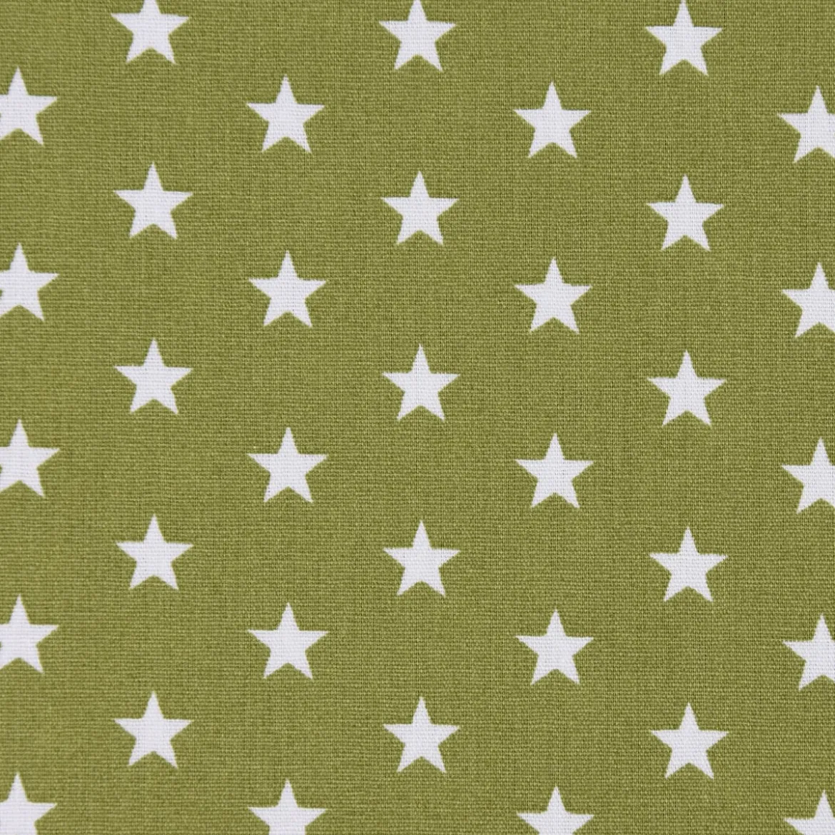 Baumwollstoff Sterne ca. 1x1cm oliv grün weiß 1,40m Breite