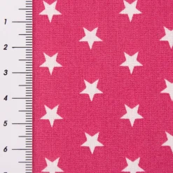 Baumwollstoff Sterne ca. 1x1cm pink weiß 1,40m Breite