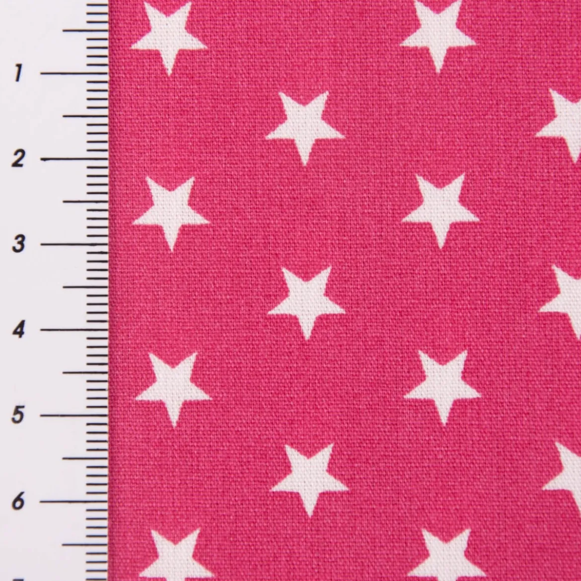 Baumwollstoff Sterne ca. 1x1cm pink weiß 1,40m Breite