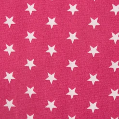 Baumwollstoff Sterne ca. 1x1cm pink weiß 1,40m Breite