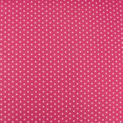 Baumwollstoff Sterne ca. 1x1cm pink weiß 1,40m Breite