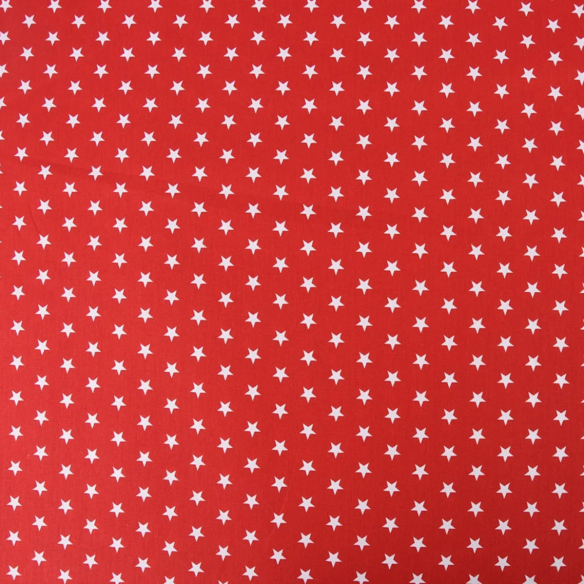 Baumwollstoff Sterne ca. 1x1cm rot weiß 1,40m Breite
