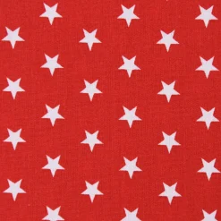 Baumwollstoff Sterne ca. 1x1cm rot weiß 1,40m Breite