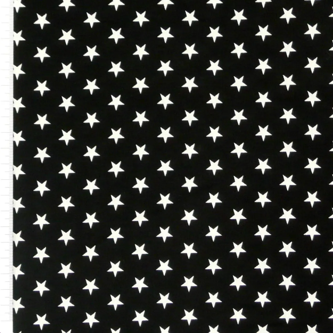 Baumwollstoff Sterne ca. 1x1cm schwarz weiß
