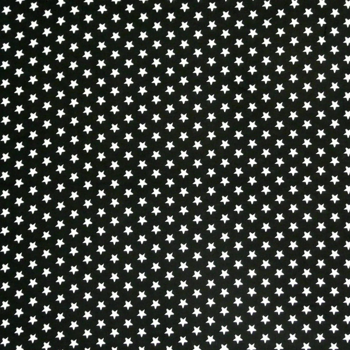 Baumwollstoff Sterne ca. 1x1cm schwarz weiß