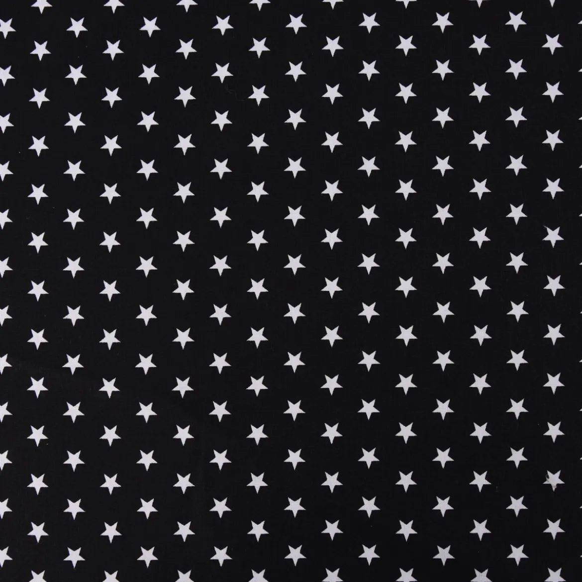 Baumwollstoff Sterne ca. 1x1cm schwarz weiß 1,40m Breite