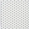 Baumwollstoff Sterne ca. 1x1cm weiß grau