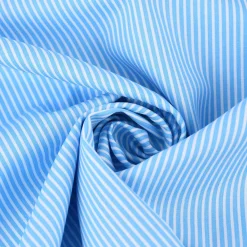 Baumwollstoff Streifen blau weiß 1,4m Breite