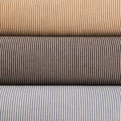Baumwollstoff Streifen leichte Webware Tissee Country jeansblau ecru 1,45m breit