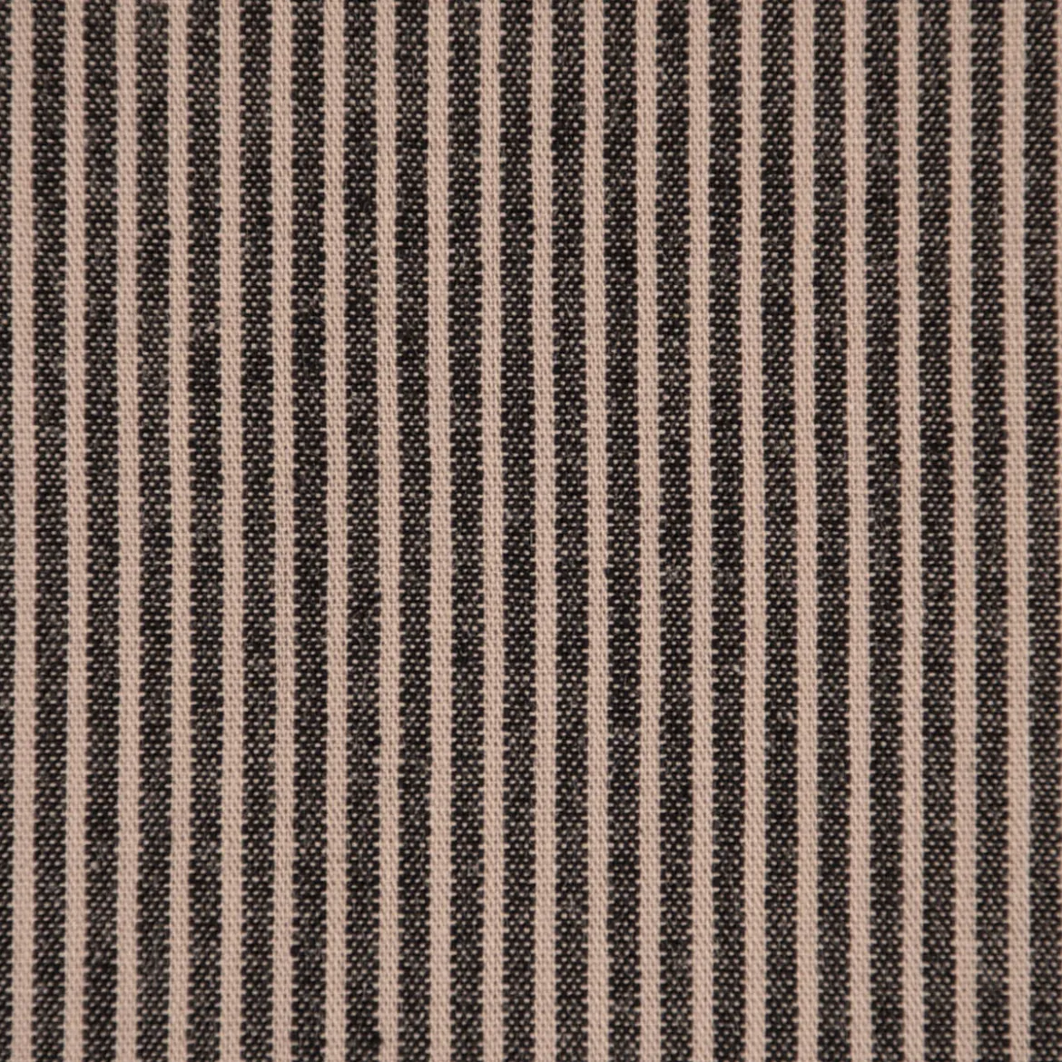 Baumwollstoff Streifen leichte Webware Tissee Country schwarz natur 1,45m breit