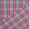 Baumwollstoff Trachten Kariert grau pink schwarz 1,50m Breite