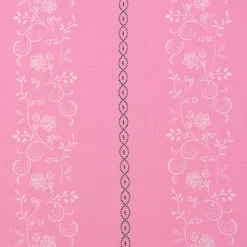 Baumwollstoff Trachten Ranken Blumen Punkte rosa weiß grün 1,50m Breite