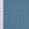 Baumwollstoff Trachten Ranken Blätter Ornamentstreifen graublau hellblau 1,50m Breite