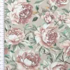 Baumwollstoff Trachtenstoff Classic Rosen mintgrün rosa feinfädig und seidig glatt 1,40m Breite