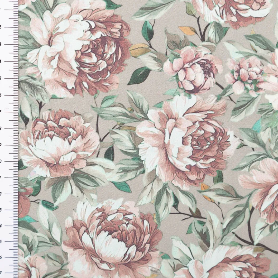 Baumwollstoff Trachtenstoff Classic Rosen mintgrün rosa feinfädig und seidig glatt 1,40m Breite