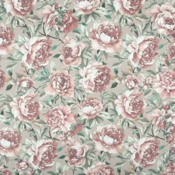 Baumwollstoff Trachtenstoff Classic Rosen mintgrün rosa feinfädig und seidig glatt 1,40m Breite
