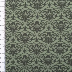Baumwollstoff Trachtenstoff Classic Ornamente klein grün feinfädig und seidig glatt 1,40m Breite