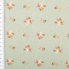 Baumwollstoff Trachtenstoff Classic Rosen Punkte klein lindgrün feinfädig und seidig glatt 1,40m Breite