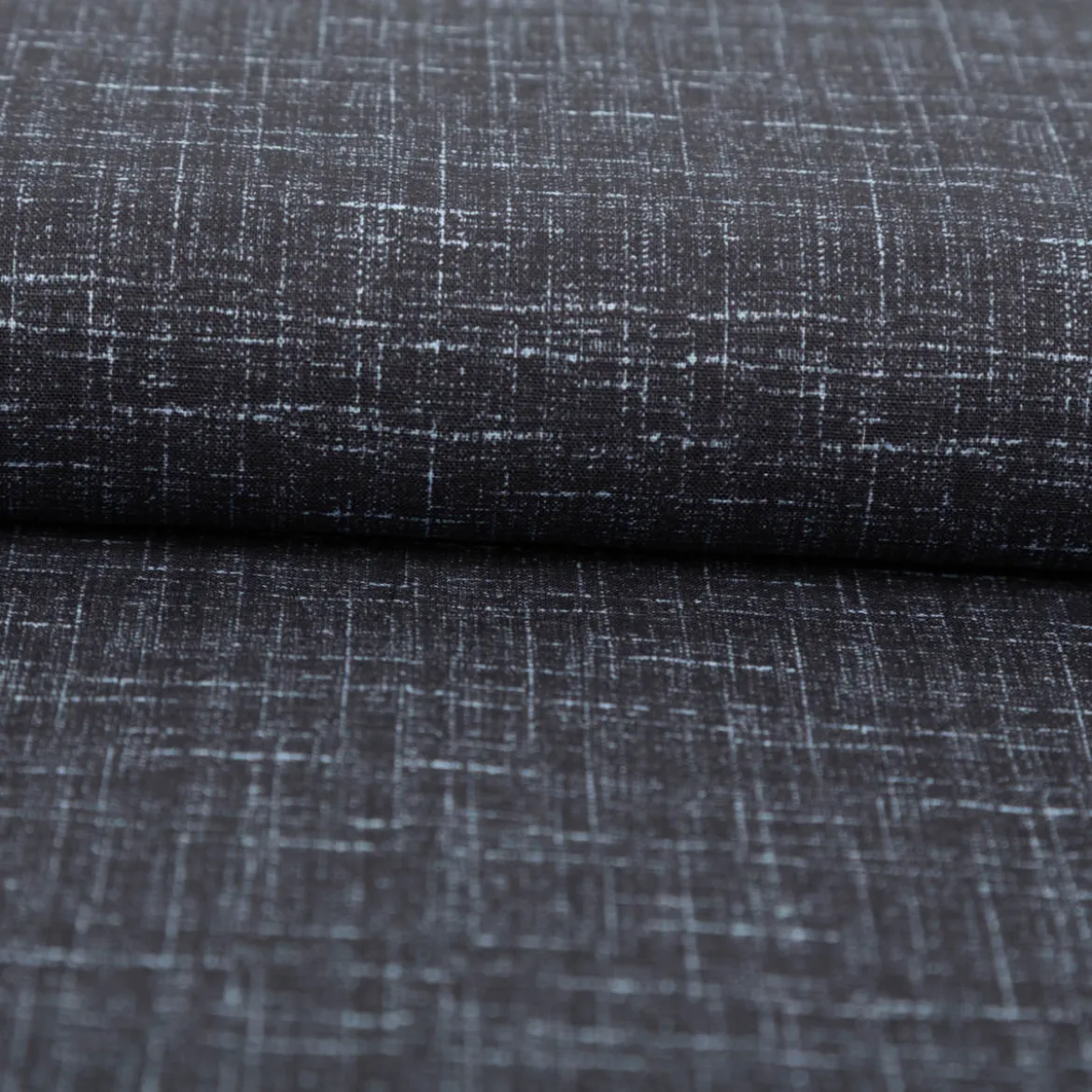 Baumwollstoff Trachtenstoff uni meliert Strukturoptik denimblau feinfädig und seidig glatt 1,40m Breite