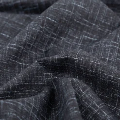 Baumwollstoff Trachtenstoff uni meliert Strukturoptik denimblau feinfädig und seidig glatt 1,40m Breite