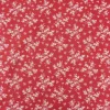 Baumwollstoff Trachtenstoff Blumen rot beige 1,4m Breite