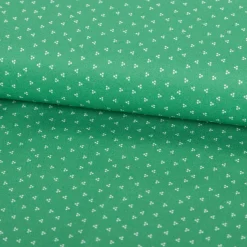 Baumwollstoff Trachtenstoffe Trachten Mini Punkte grün weiß 1,6m Breite