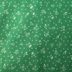 Baumwollstoff Trachtenstoffe Trachten Mini Blumen Punkte grün weiß 1,6m Breite