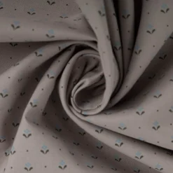 Baumwollstoff Trachtenstoffe Trachten Mini Blumen Punkte taupe grün blau 1,5m Breite