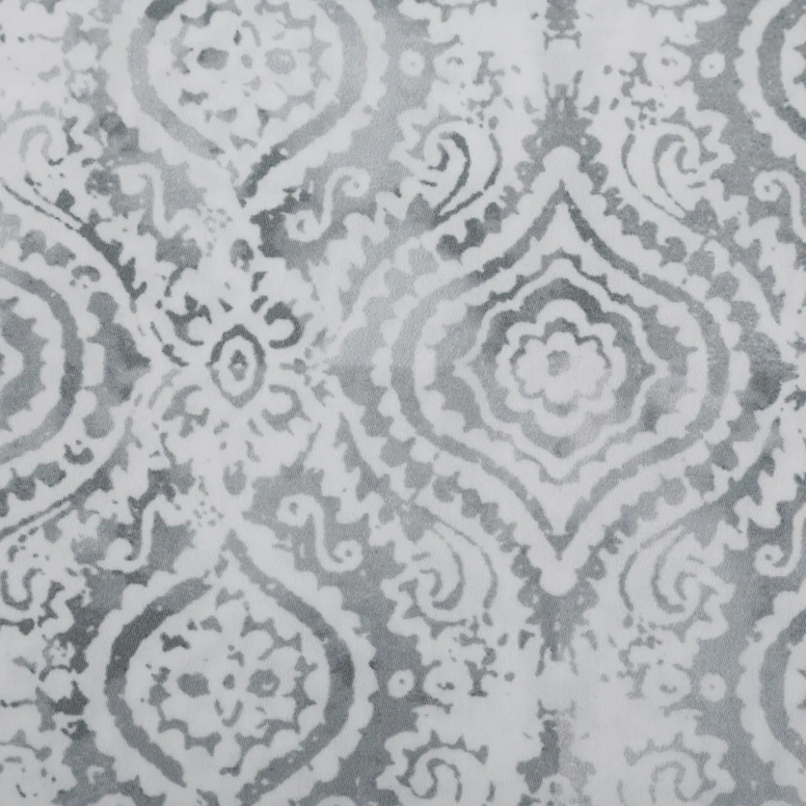 Baumwollstoff Trachtenstoffe Trachten Ornament Barock weiß grau 1,45m Breite