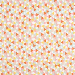 Baumwollstoff TRIMIA Geometrie Dreiecke weiß bunt 1,5m Breite