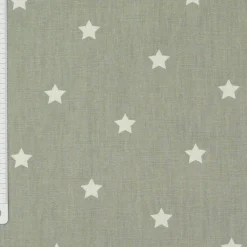 Baumwollstoff Twinkle Sterne grau weiß Stoff Gardinenstoff Dekostoff