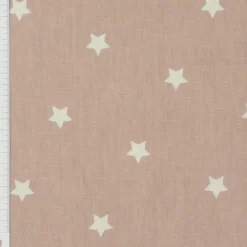 Baumwollstoff Twinkle Sterne altrosa weiß Stoff Gardinenstoff Dekostoff